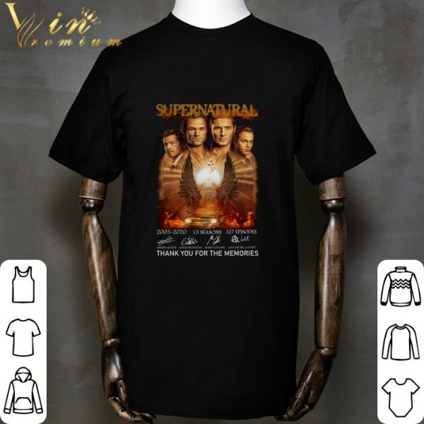 Thank You Supernatural 2005-2020 15 Seasons 327 Episodes Signatures shirt