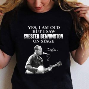 Awesome Linkin Park Yes I Am Old But I Saw Chester Bennington On Stage Signature shirt 1