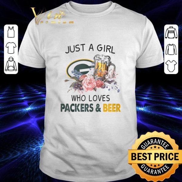Hot I'm A Simple Woman I Love Green Bay Packers And Beer shirt