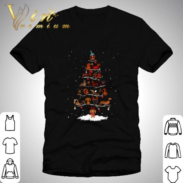 Christmas Tree Dachshunds Christmas With Dogs shirt