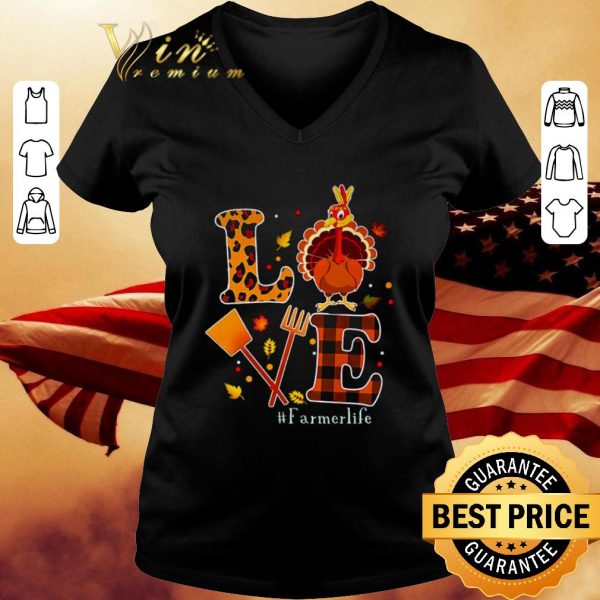 Hot Love Farmer Life Thanksgiving shirt