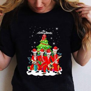 Rolling Stones Lips Christmas Tree 2020 shirt 1