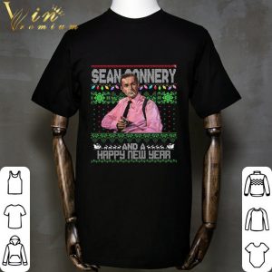 RIP Sean Connery And A Happy New Year Ugly Christmas shirt 1