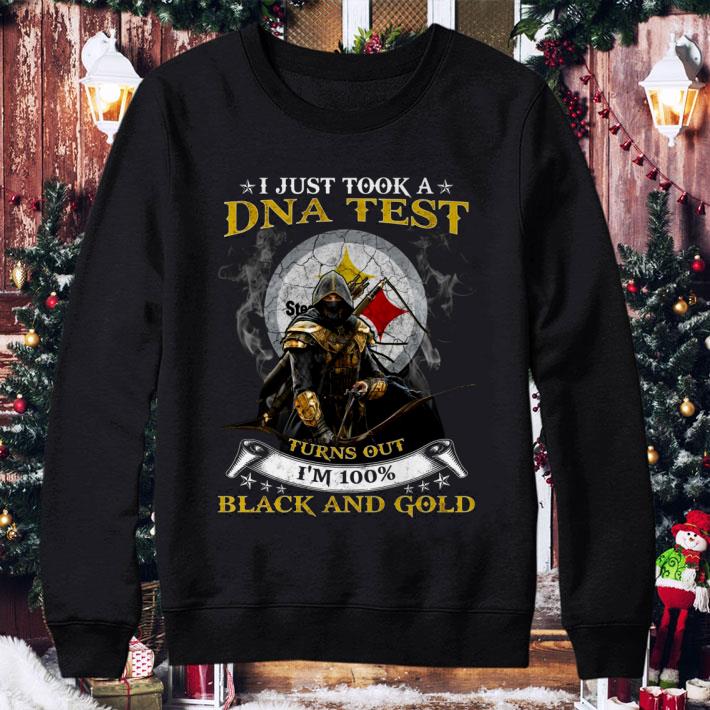 b58bf577 official pittsburgh steelers i just took a dna test turns out i m 100 black and gold shirt 4 - Official Pittsburgh Steelers I Just Took A DNA Test Turns Out I'm 100% Black And Gold shirt