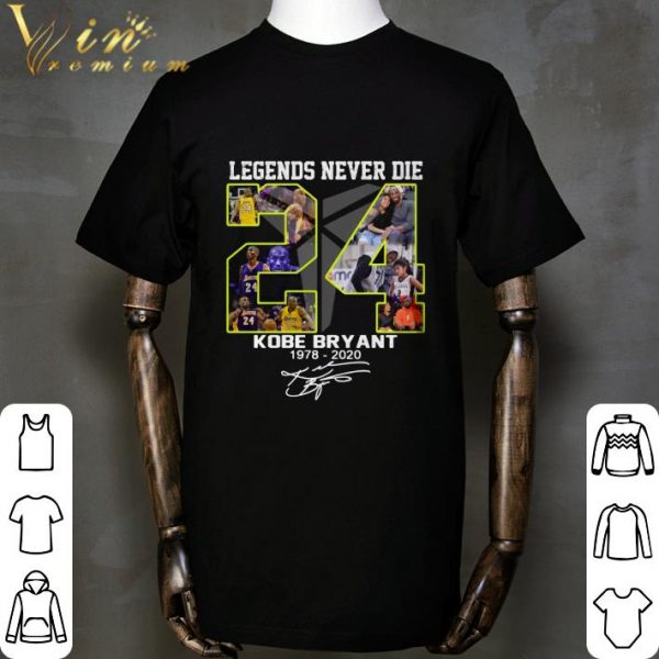 Legends Never Die 24 Kobe Bryant 1978-2020 Black Mamba Lakers Signature shirt
