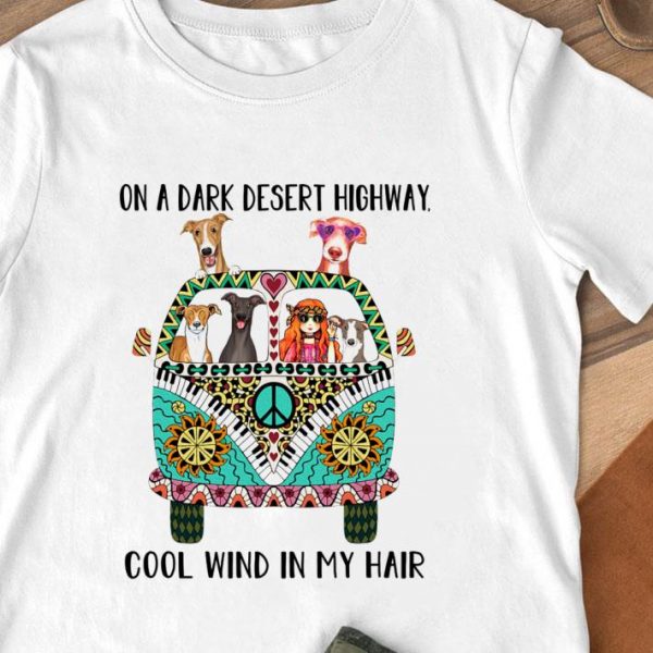 Awesome Hippie Bus Greyhound On A Dark Desert Cool Wind In My Hair shirt