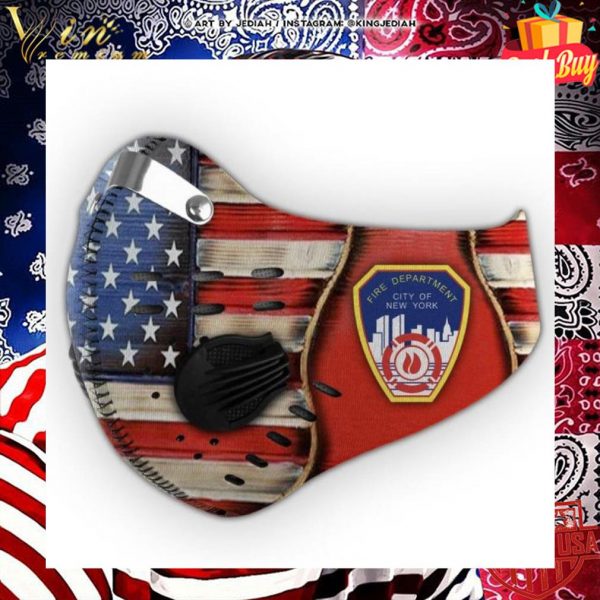 New York City Fire Department Face Mask With Filter