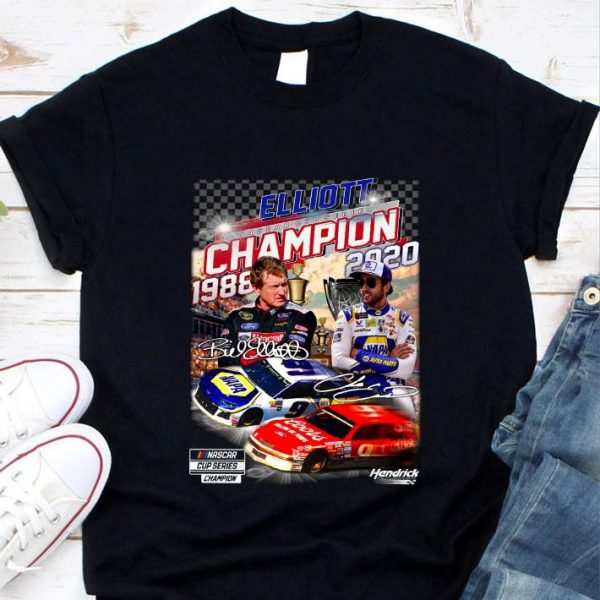 Hot Chase Bill Elliott Nascar Cup Series Champion 1988 2020 Signatures shirt