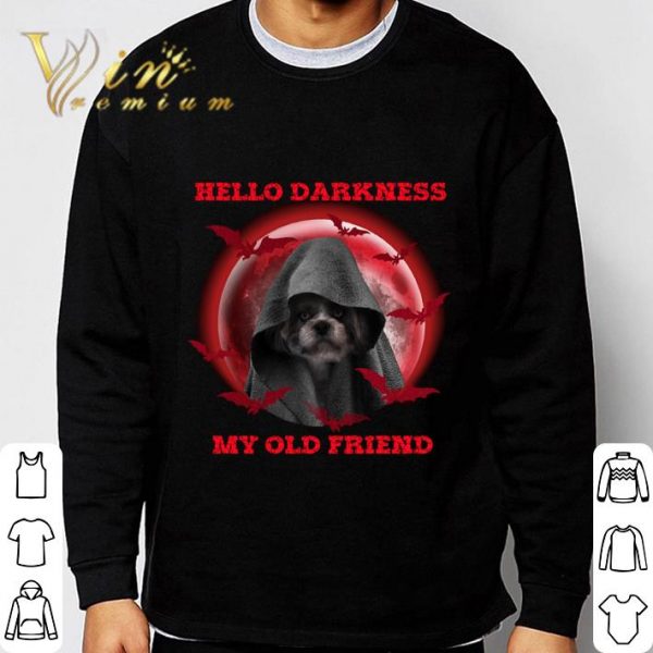 Death Shih Tzu Hello Darkness shirt