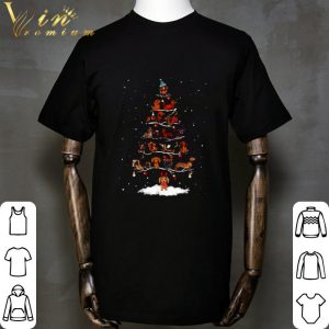 Christmas Tree Dachshunds Christmas With Dogs shirt 1
