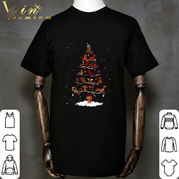 Christmas Tree Dachshunds Christmas With Dogs shirt