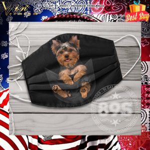 Yorkshire Terrier In Pocket Face Mask