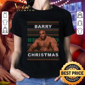 Premium Barry Wood Sitting On a Bed Meme Ugly Christmas shirt 1