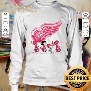 Awesome Peanuts Characters Snoopy Charlie Brown Detroit Red Wings shirt 2