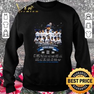 Awesome Team LA Dodgers 2020 World Series Champions Signatures shirt 2