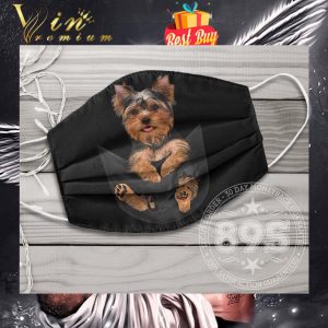 Yorkshire Terrier In Pocket Face Mask