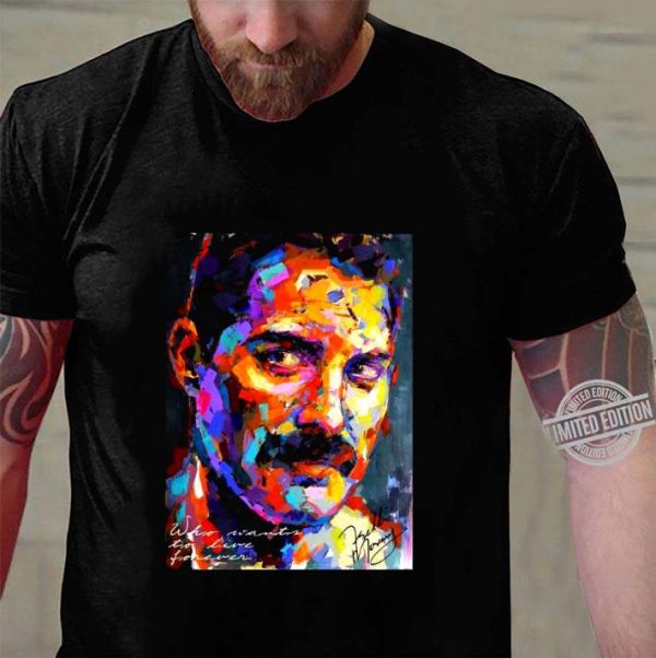 Awesome Freddie Mercury Art Signature shirt