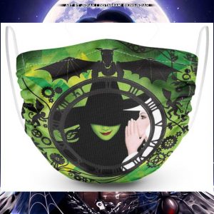 Witch wicked clock face mask 2