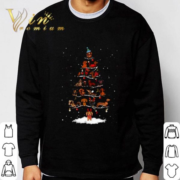 Christmas Tree Dachshunds Christmas With Dogs shirt