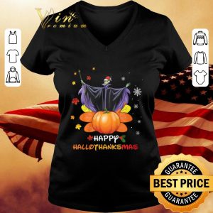 Awesome Santa Maleficent Happy Hallothanksmas shirt 2