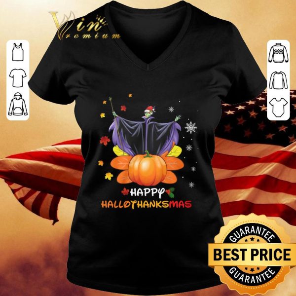 Awesome Santa Maleficent Happy Hallothanksmas shirt