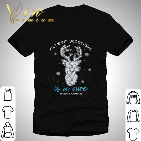 All I Want For Christmas Is A Cure Diabetes Awareness shirt