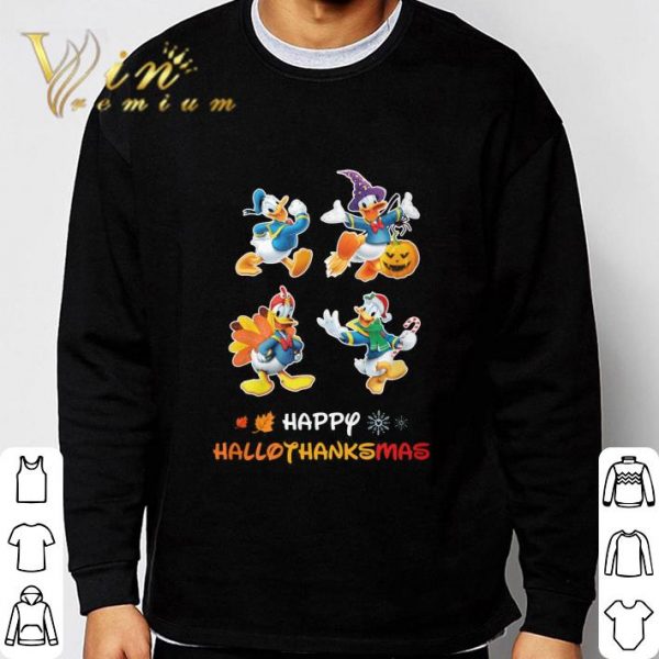Turkey Donald Duck Happy Hallothanksmas shirt