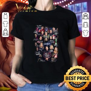 Official Marvel Superheroes actors signatures shirt 1