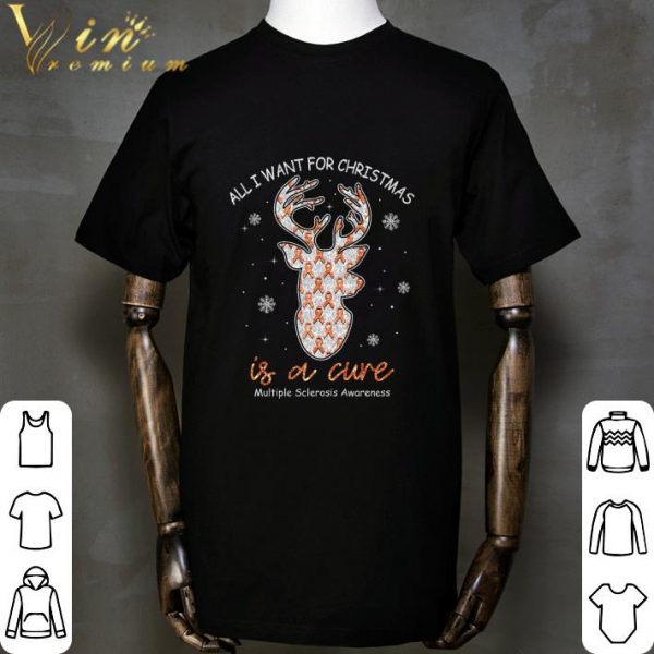 All I Want For Christmas is a cure Multiple Sclerosis Awareness shirt