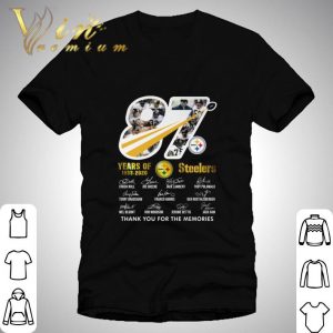 87 years of 1933-2020 Steelers thank you for the memories shirt