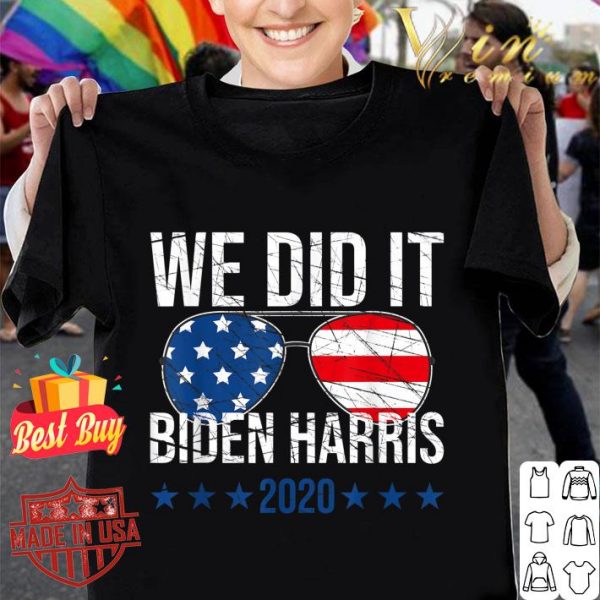 Awesome We Did It Biden Harris Presidential Election 2020 Victory shirt