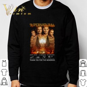 Thank You Supernatural 2005-2020 15 Seasons 327 Episodes Signatures shirt 2