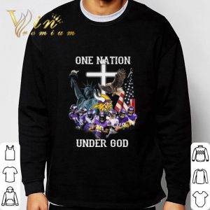 Minnesota Vikings Statue Of Liberty One Nation Under God shirt 2