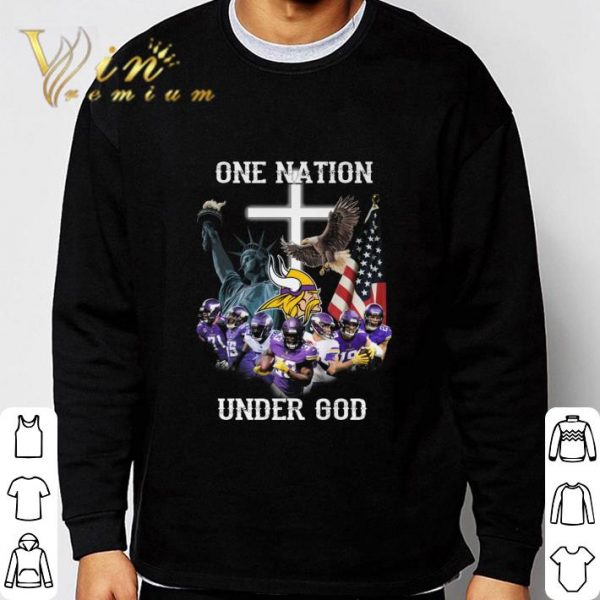 Minnesota Vikings Statue Of Liberty One Nation Under God shirt