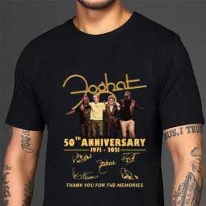 Official Foghat Band 50th Anniversary 1971-2021 Signatures shirt 2