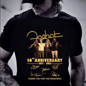 Official Foghat Band 50th Anniversary 1971-2021 Signatures shirt 1