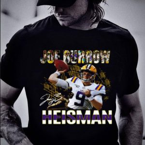 Awesome 9 Joe Burrow Signature Heisman LSU Tigers shirt 1