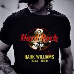 Official Hank Williams Hard Rock Cafe 1923-1953 Signature shirt 1