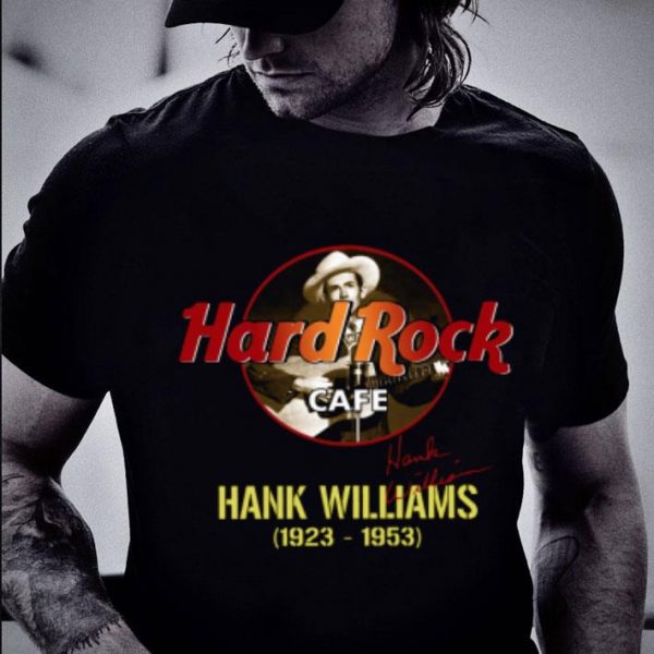 Official Hank Williams Hard Rock Cafe 1923-1953 Signature shirt