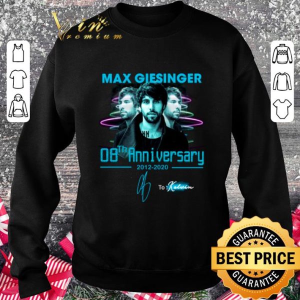 Official Max Giesinger 08th Anniversary 2012-2020 Signature shirt
