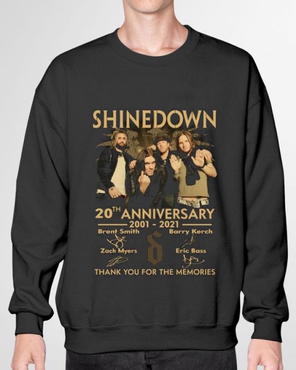 Premium Shinedown Band Rock 20th Anniversary 2001-2021 Signatures shirt