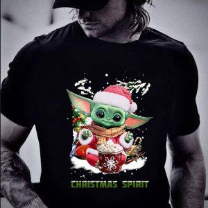 Hot Santa Baby Yoda Christmas Spirit Mandalorian shirt 1