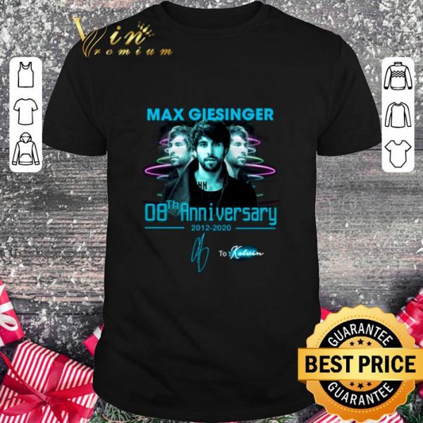 Official Max Giesinger 08th Anniversary 2012-2020 Signature shirt