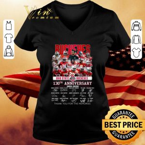 Awesome Buckeyes Ohio State Buckeyes 130th Anniversary 1890-2020 Signatures shirt 2