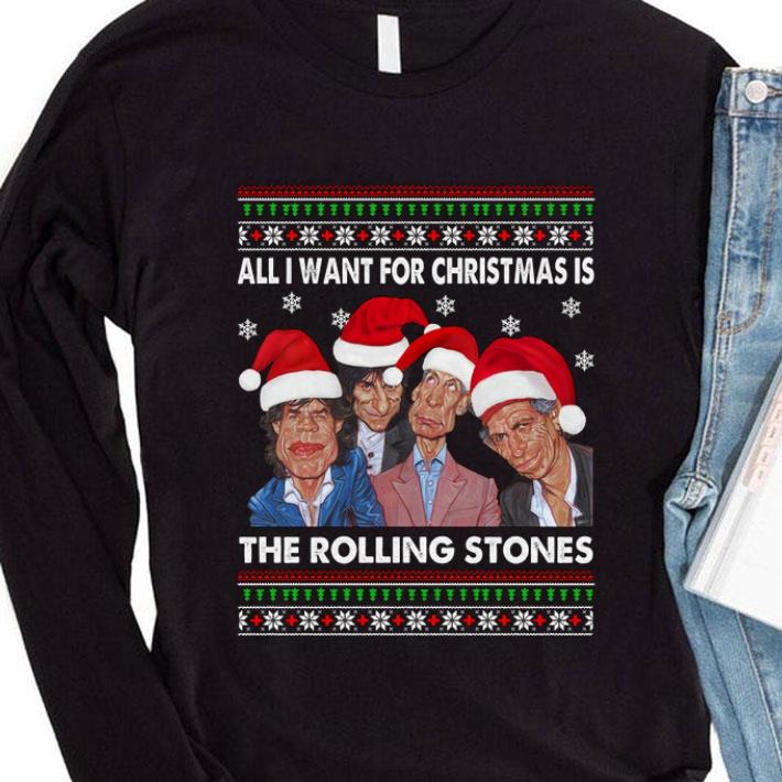 23609c37 funny all i want for christmas is the rolling stones ugly shirt 4 - Funny All I Want For Christmas Is The Rolling Stones Ugly shirt