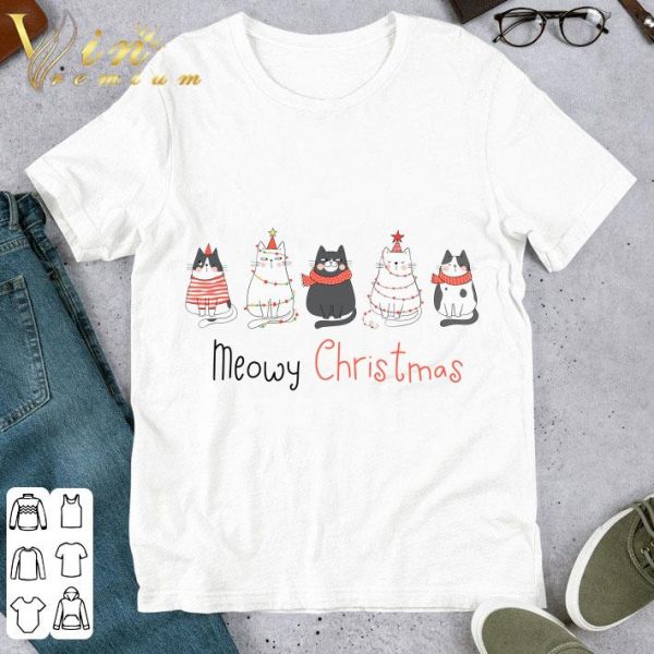 Meowy Christmas Cats shirt