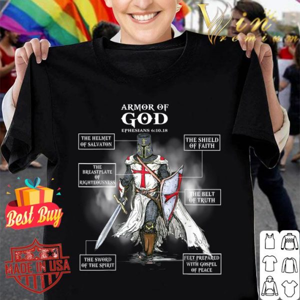 Premium Armor Of God Ephesians Bible Verse Great Religious Christian shirt