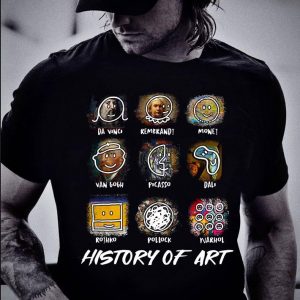 Da Vinci Van Gogh Picasso Dali Parody History Of Art shirt 1