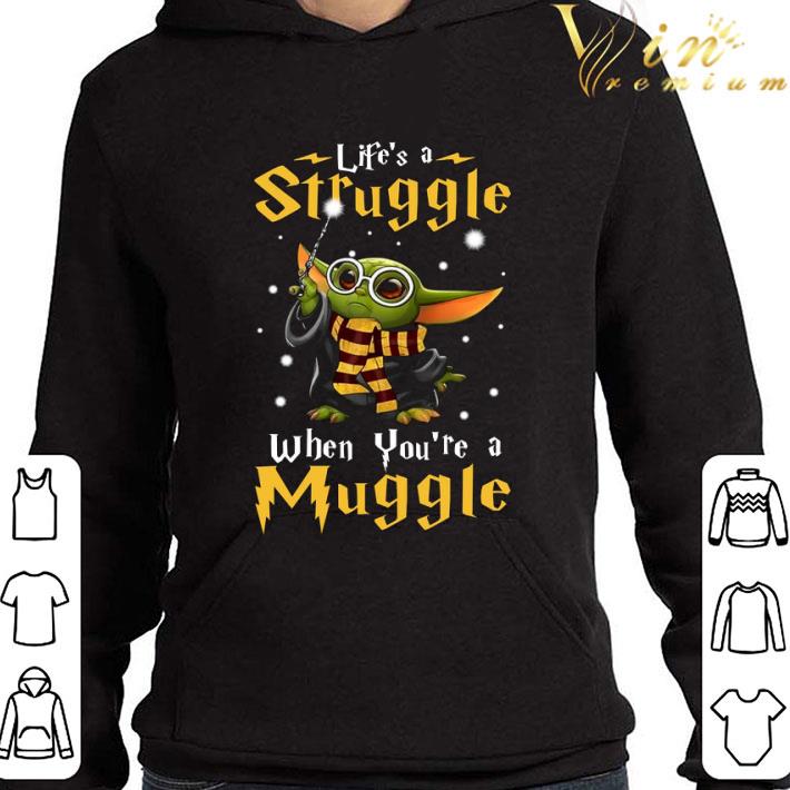 Star Wars Baby Yoda Life's A Struggle When You're A Muggle shirt 384132ea star wars baby yoda life s a struggle when you re a muggle shirt 4 - Star Wars Baby Yoda Life's A Struggle When You're A Muggle shirt
