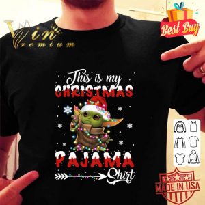 Best Star Wars Santa Baby Yoda This Is My Christmas Pajama shirt 1